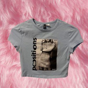 Ariana Grande 'Positions' Cropped Tee (Size Small, Fits like XS)